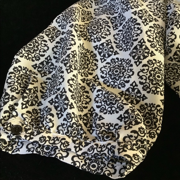 Anne Carson Black & White Polyester Blouse 3X - Picture 6 of 6